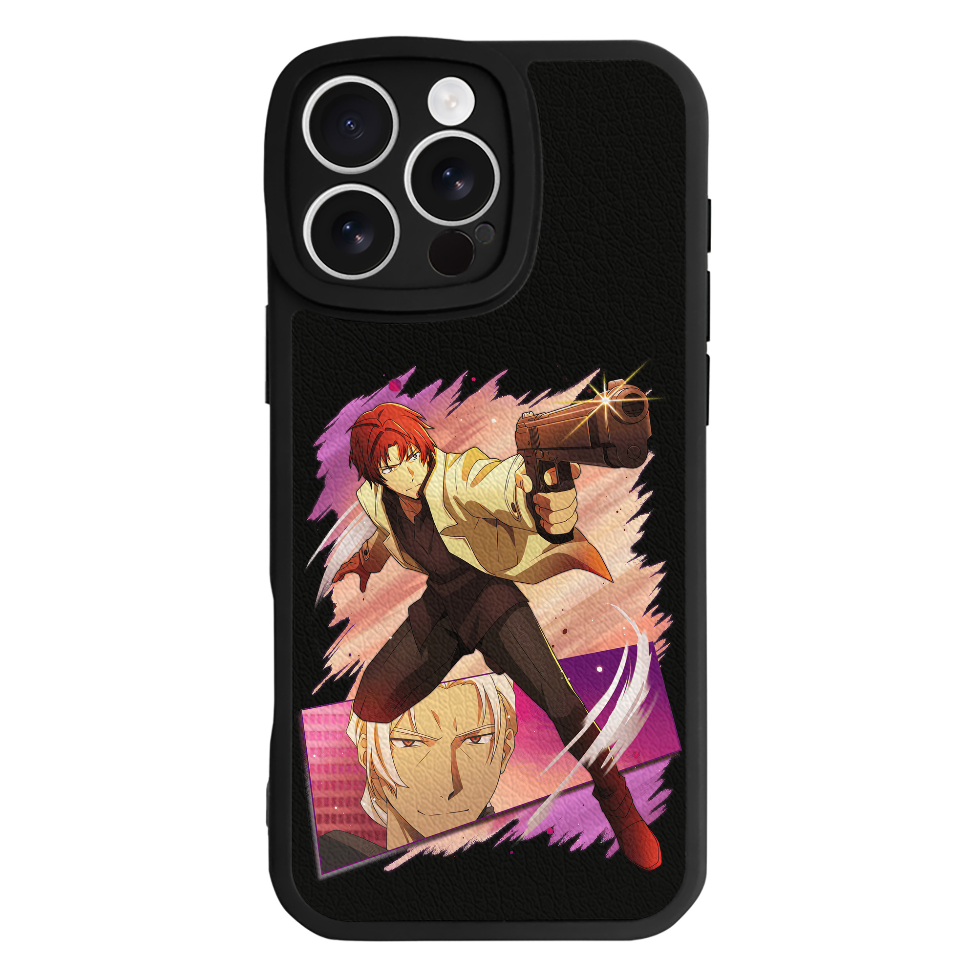 （画像用） 文豪ストレイドッグス Bungo Stray Dogs 【iPhone 16シリーズ対応】シリコンスマホケース（レザー調） 材質：シリコン